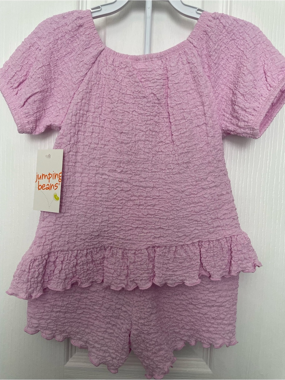 Jumping Beans Lilac Ruffle Textured 2 Piece Set - Picture 2 of 6
